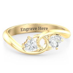 Two of Hearts Pinky Promise Ring