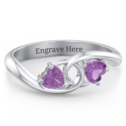 Two of Hearts Pinky Promise Ring