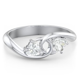 Two of Hearts Pinky Promise Ring