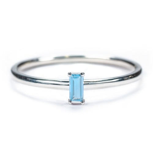 Vertical Baguette Stackable Ring