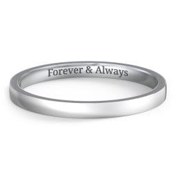 Classic Flat Wedding Band - 2mm Width