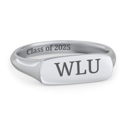Women's Bar Signet Ring