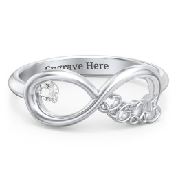 2025 Infinity Ring with Birthstone