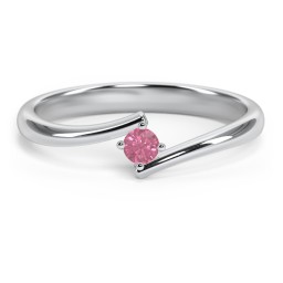 Birthstone Bypass Ring