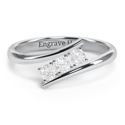 1 - 5 Birthstone Bypass Ring