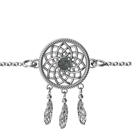 Dream Catcher Bracelet – Sterling Silver with Alexandrite