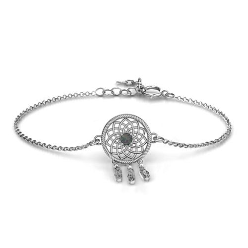 Dream Catcher Bracelet – Sterling Silver with Alexandrite