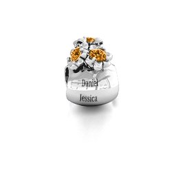 Say it with Flowers Bracelet Charm in 925 Sterling Silver