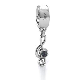 Dance With Me Bracelet Charm in 925 Sterling Silver with Alexandrite, Cubic Zirconia, Emerald, Citrine, and Pink Tourmaline
