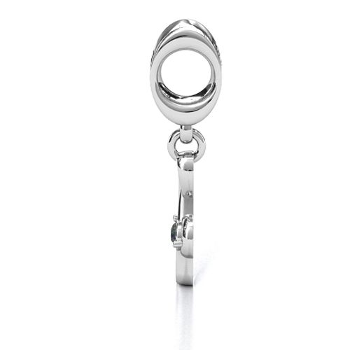 Dance With Me Bracelet Charm – Sterling Silver with Alexandrite