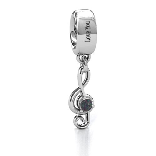 Dance With Me Bracelet Charm – Sterling Silver with Alexandrite