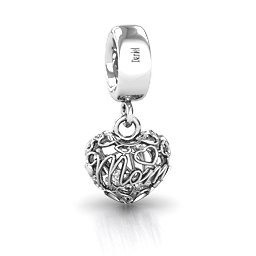 A Mother's Love Caged Bracelet Charm