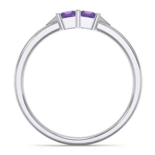 Timeless Romance Ring – Sterling Silver with Amethyst