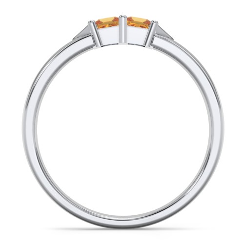 Timeless Romance Ring – Sterling Silver with Citrine