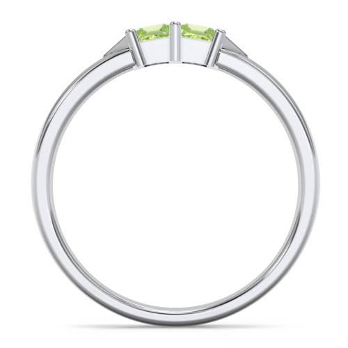 Timeless Romance Ring – Sterling Silver with Peridot
