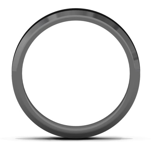 Men's Nightfall Ceramic 8mm Ring with Carbon Fiber Inlay