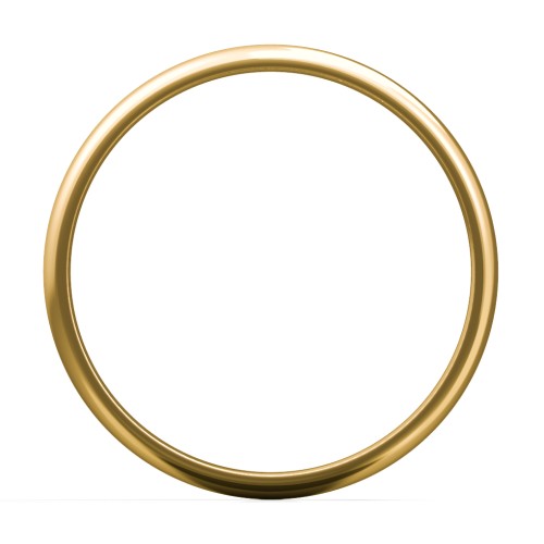 Men's Classic Half Round Wedding Band - 4mm Width