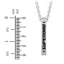 Men’s Engravable SUPERDAD Black 3D Bar Necklace