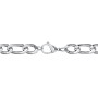 Men's 22" Figaro Chain Necklace in Stainless Steel - 10mm