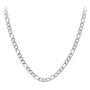 Men's 22" Figaro Chain Necklace in Stainless Steel - 8mm
