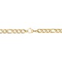 Men's 20" Figaro Chain Necklace in Yellow Stainless Steel - 5mm