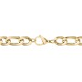 Men's 22" Figaro Chain Necklace in Yellow Stainless Steel - 10mm