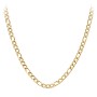 Men's 22" Figaro Chain Necklace in Yellow Stainless Steel - 8mm