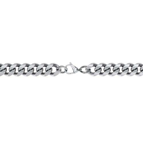 Men's 22" Cuban Chain Necklace in Stainless Steel - 5mm