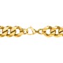 Men's 22" Cuban Chain Necklace in Yellow Stainless Steel - 10mm