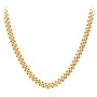 Men's 22" Cuban Chain Necklace in Yellow Stainless Steel - 10mm