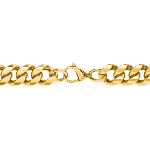 Men's 22" Cuban Chain Necklace in Yellow Stainless Steel - 8mm