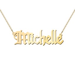 Personalized Name Necklace in 18K Gold Plated Silver