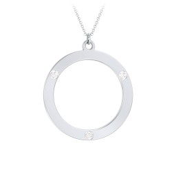 Circle Birthstone Pendant