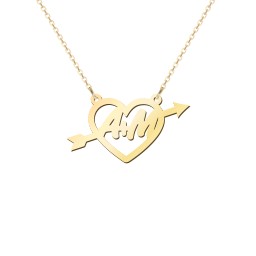 First Love Initial Heart Necklace