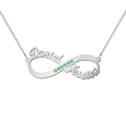 Infinity Name Necklace with Accents