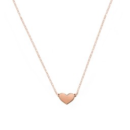 Engravable Heart Charm Necklace