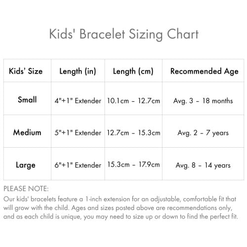 Kids and Baby Engravable Bracelet with Birthstone