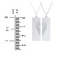 Engravable Split Bar Couples Necklace Set