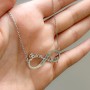 Engravable Two Name Infinity Necklace