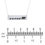 Engravable Mama Bear Bar Necklace with 5 Cubs