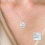 Personalized Handwriting Disc Necklace