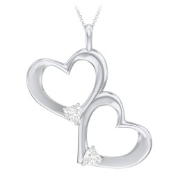 Fusion Hanging Hearts Pendant