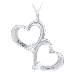 Fusion Hanging Hearts Pendant