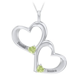 Fusion Hanging Hearts Pendant