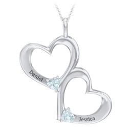 Fusion Hanging Hearts Pendant