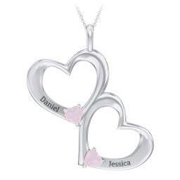 Fusion Hanging Hearts Pendant