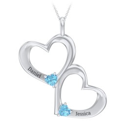 Fusion Hanging Hearts Pendant