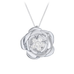 Family Rose Birthstone Pendant