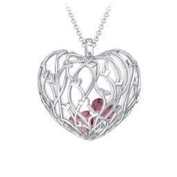Organic Caged Hearts Pendant
