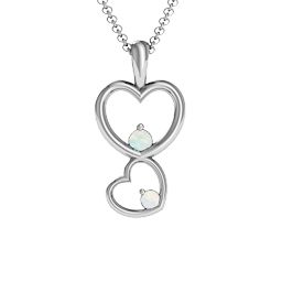 Two Hearts Double Heart Pendant